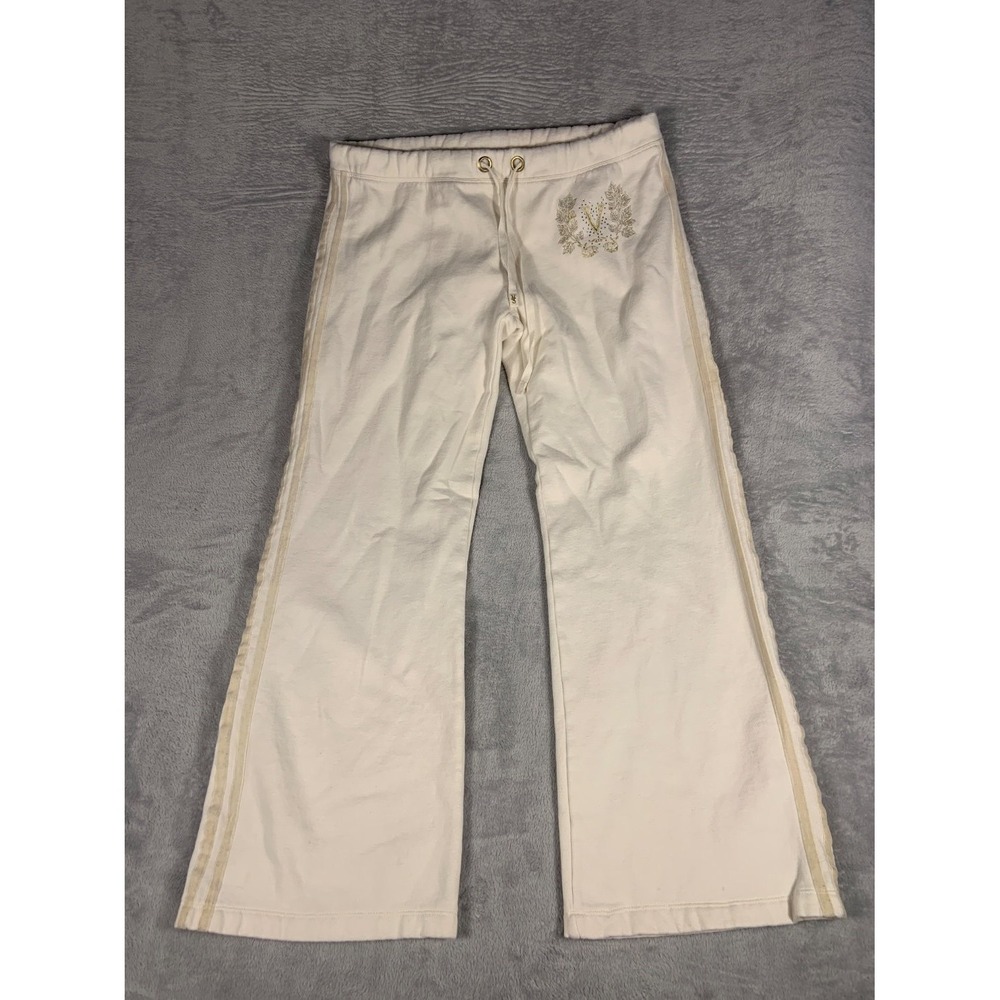 Victoria's Secret Pants Womens M Straight Leg Rhinestone Drawstring Waist